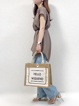 「Alto（アルト）のアイテム」を使った、TOMOさん（レディース・154cm）の夏コーディネート