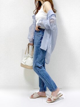 TOMOさん（レディース・154cm）の夏コーディネート