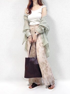 TOMOさん（レディース・154cm）の夏コーディネート