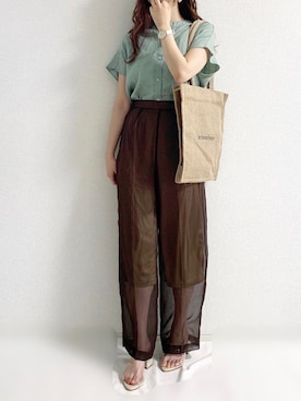 TOMOさん（レディース・154cm）の夏コーディネート