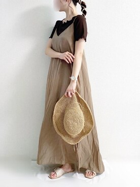 「Alto（アルト）のアイテム」を使った、TOMOさん（レディース・154cm）の夏コーディネート