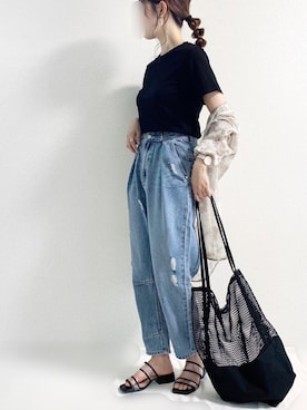 TOMOさん(レディース・154cm)の夏コーディネート