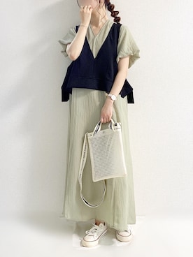 「Alto（アルト）のアイテム」を使った、TOMOさん（レディース・154cm）の夏コーディネート