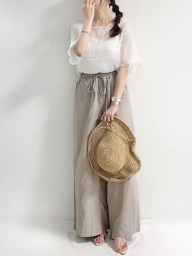 「Alto（アルト）のアイテム」を使った、TOMOさん（レディース・154cm）の夏コーディネート