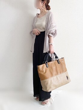 「RECTANGLE」｜「アイテム（腕時計）」を使った、TOMOさん（レディース・154cm）の夏コーディネート