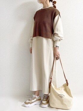 「Alto（アルト）のアイテム」を使った、TOMOさん（レディース・154cm）の秋コーディネート