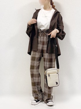 「epnok（エプノック）のアイテム（ジャケット/アウター）」を使った、TOMOさん（レディース・154cm）の秋コーディネート