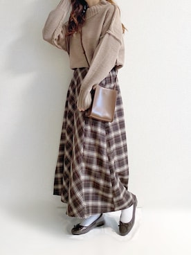 「CLEA（クレア）のアイテム」を使った、TOMOさん（レディース・154cm）の秋コーディネート