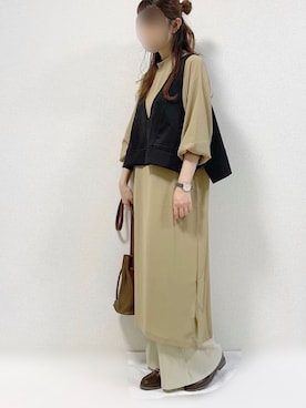 「4youstory（フォーユーストーリー）のアイテム（ワンピース）」を使った、TOMOさん（レディース・154cm）の秋コーディネート