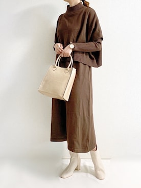 「Alto（アルト）のアイテム」を使った、TOMOさん（レディース・154cm）の秋コーディネート