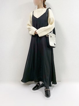 「&. NOSTALGIA（アンドドットノスタルジア）のアイテム」を使った、TOMOさん（レディース・154cm）の秋コーディネート