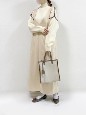 「&. NOSTALGIA（アンドドットノスタルジア）のアイテム」を使った、TOMOさん（レディース・154cm）の秋コーディネート