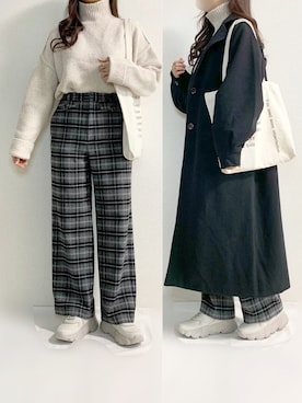 「prose verse（プロズヴェール）のアイテム（その他アウター）」を使った、TOMOさん（レディース・154cm）の冬コーディネート