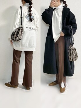 「prose verse（プロズヴェール）のアイテム（その他アウター）」を使った、TOMOさん（レディース・154cm）の冬コーディネート