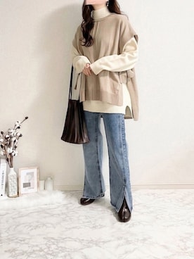 TOMOさん(レディース・154cm)の冬コーディネート