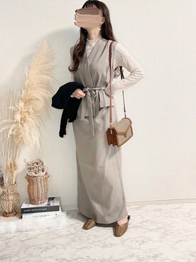 TOMOさん（レディース・154cm）の春コーディネート