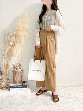 TOMOさん（レディース・154cm）の春コーディネート