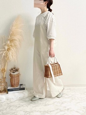 TOMOさん（レディース・154cm）の春コーディネート