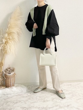 「Shoe Fantasy（シューファンタジー）のアイテム」を使った、TOMOさん（レディース・154cm）の春コーディネート