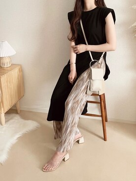 「GRL（グレイル）のアイテム（リング）」を使った、TOMOさん（レディース・154cm）の春コーディネート