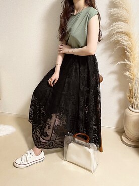 TOMOさん（レディース・154cm）の春コーディネート