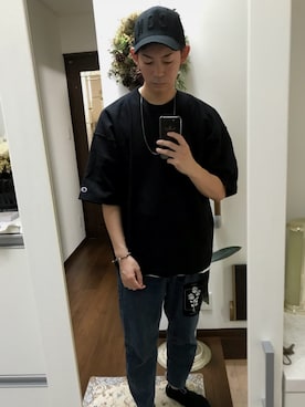 「JILL PLATNER（ジルプラトナー）のアイテム」を使った、KENTA.Kさん（メンズ・170cm）の夏コーディネート