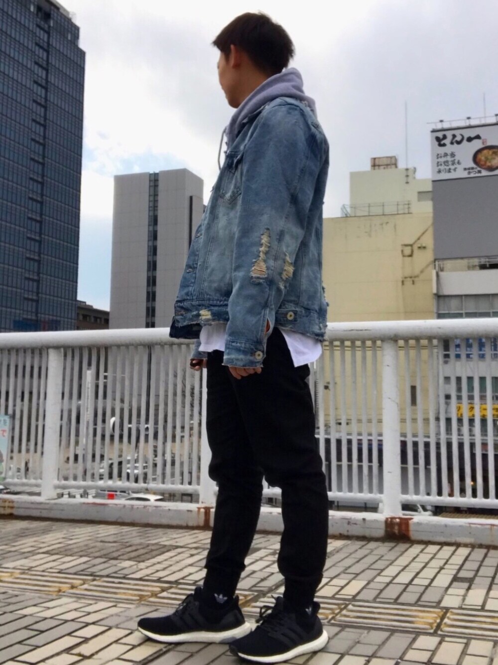 デニムジャケット mintcrew 希少 MINTCREW ウォッシュ加工 デニム 
