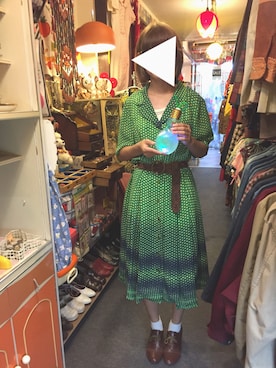 「70's」｜「アイテム（財布/小物）」を使った、たまさん（レディース・157cm）の夏コーディネート