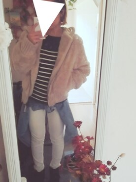 「rps（アールピーエス）のアイテム（その他アウター）」を使った、ma.coさん（レディース・146cm）の春コーディネート