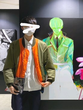 「CLANE（クラネ）のアイテム（パンツ）」を使った、D.Kさん（メンズ・179cm）の冬コーディネート