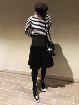 「STELLA McCARTNEY（ステラマッカートニー）のアイテム（ローファー）」を使った、ticaコーデさん（レディース・154cm）の春コーディネート