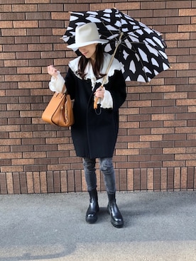 「ラグブーツ」｜ticaコーデさん（レディース・154cm）の春コーディネート