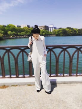 「UNITED ARROWS（ユナイテッドアローズ）のアイテム（サロペット/オーバーオール）」を使った、ticaコーデさん（レディース・154cm）の春コーディネート