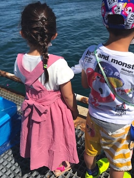 「BdeR（ビーデアール）のアイテム」を使った、ょぴさん（キッズ・100cm）の春コーディネート