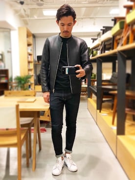 「リドム」｜「アイテム（その他）」を使った、kazu7520さん（メンズ・178cm）の秋コーディネート