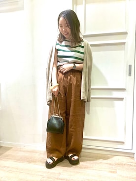 「Teva（テバ）のTeva / プラットフォーム ユニバーサル（サンダル）」を使った、nakapiさん（レディース・150cm）の春コーディネート