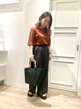 「Teva（テバ）のTeva / プラットフォーム ユニバーサル（サンダル）」を使った、nakapiさん（レディース・150cm）の春コーディネート