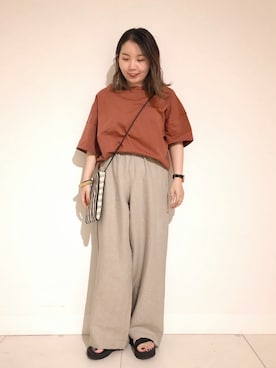 「Teva（テバ）のTeva / プラットフォーム ユニバーサル（サンダル）」を使った、nakapiさん（レディース・150cm）の春コーディネート