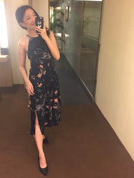 「ROXY（ロキシー）のアイテム（ワンピース/ドレス）」を使った、mingyingさん（レディース・161cm）の冬コーディネート