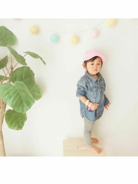 「goa（ゴア）のアイテム」を使った、love.hiiiさん（キッズ・90cm）の春コーディネート