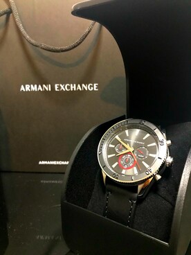 「ARMANI EXCHANGE（アルマーニエクスチェンジ）のアイテム（腕時計）」を使った、Timさん（メンズ・174cm）の春コーディネート