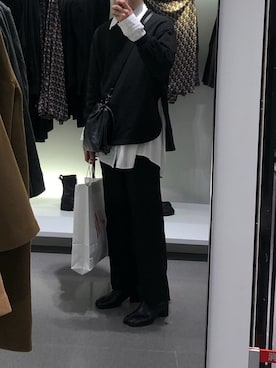 「LEANN（リーン）のアイテム」を使った、志賀さん（メンズ・172cm）の冬コーディネート