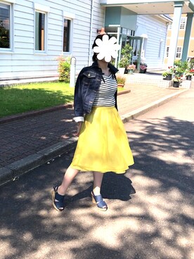 「ef-de（エフデ）のアイテム（シューズ）」を使った、Mariemonさん（レディース・154cm）の夏コーディネート