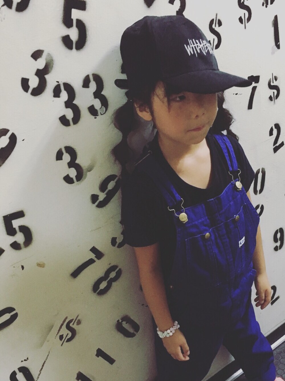 「kids、休日スタイル、シンプル、キッズファッション、カジュアル」｜「LeeのポケットＴシャツ（Tシャツ/カットソー、ブラック系）」を使った、mokaranianさん（キッズ・120cm）の夏コーディネートの1枚目の写真