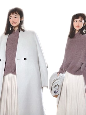 IU 𓁫さん（レディース・163cm）の冬コーディネート