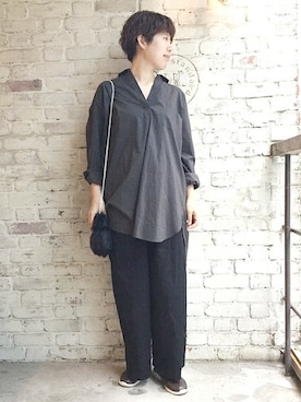 「JOURNAL STANDARD LUXE（ジャーナルスタンダード　ラックス）のアイテム」を使った、JOURNAL STANDARD LUXE 渋谷店さん（レディース・158cm）の夏コーディネート