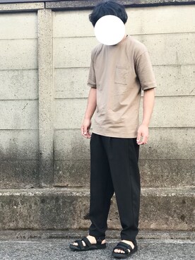 「Discoat Parisien」｜「アイテム（スラックス）」を使った、takuさん（メンズ・176cm）の夏コーディネート