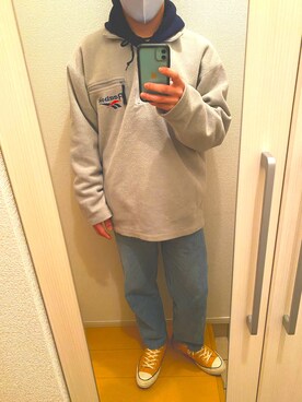 「アイテム（その他トップス、ホワイト系）」を使った、かめゆうさん（メンズ・175cm）の冬コーディネート