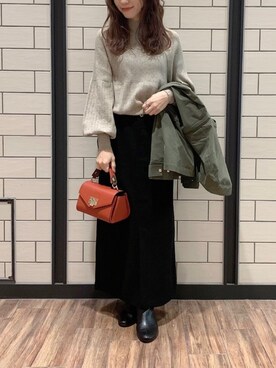「URBAN RESEARCH ROSSO WOMEN（アーバンリサーチ　ロッソ）のアイテム（ブルゾン）」を使った、risaさん（レディース・153cm）の秋コーディネート