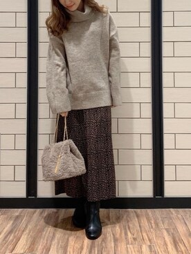 risaさん（レディース・153cm）の冬コーディネート